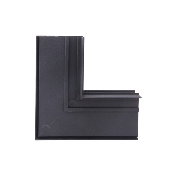 Conector en L vertical p/riel de embutir 100x100mm IX4315