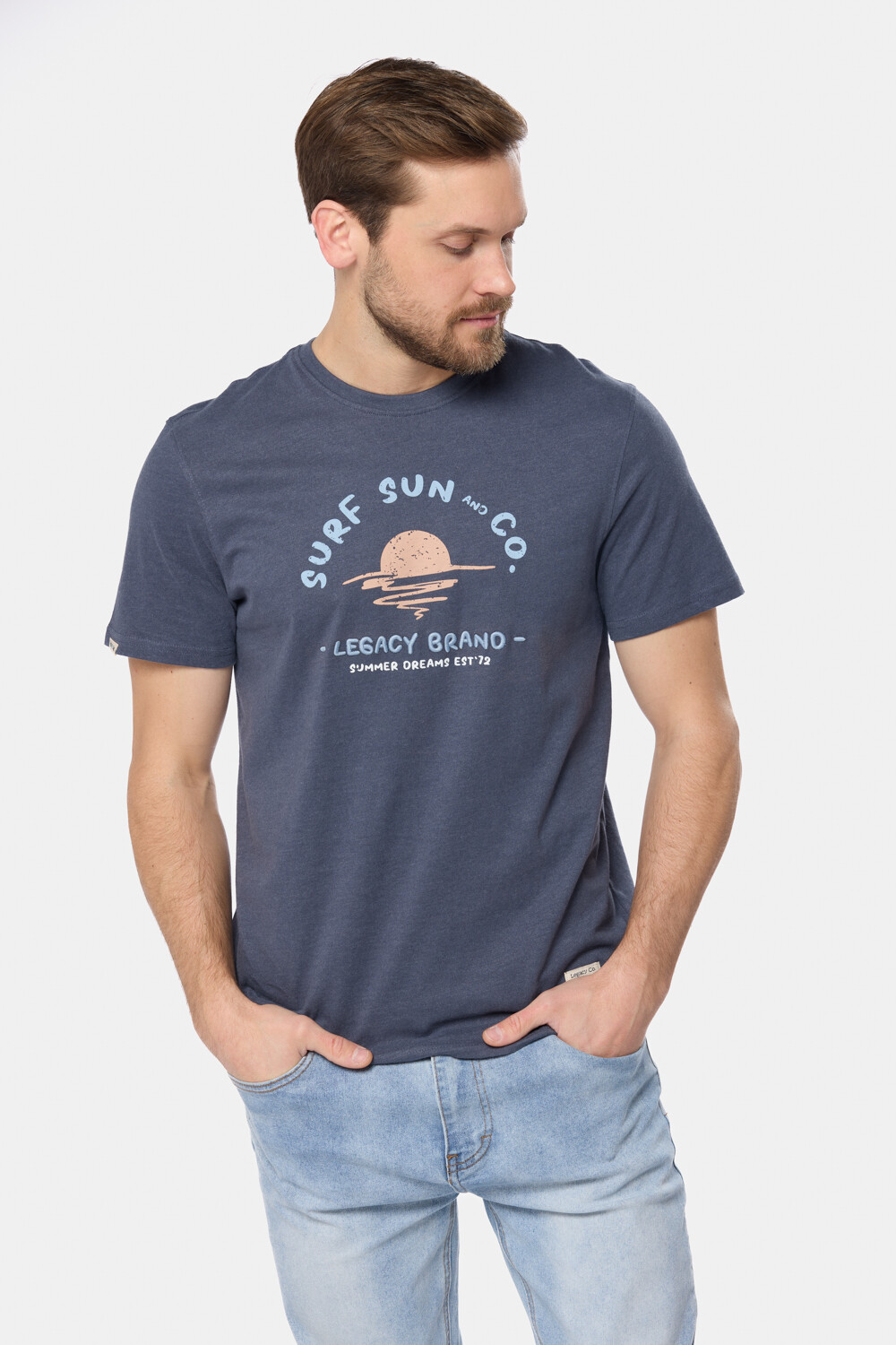 REMERA ESTAMPADA Azul