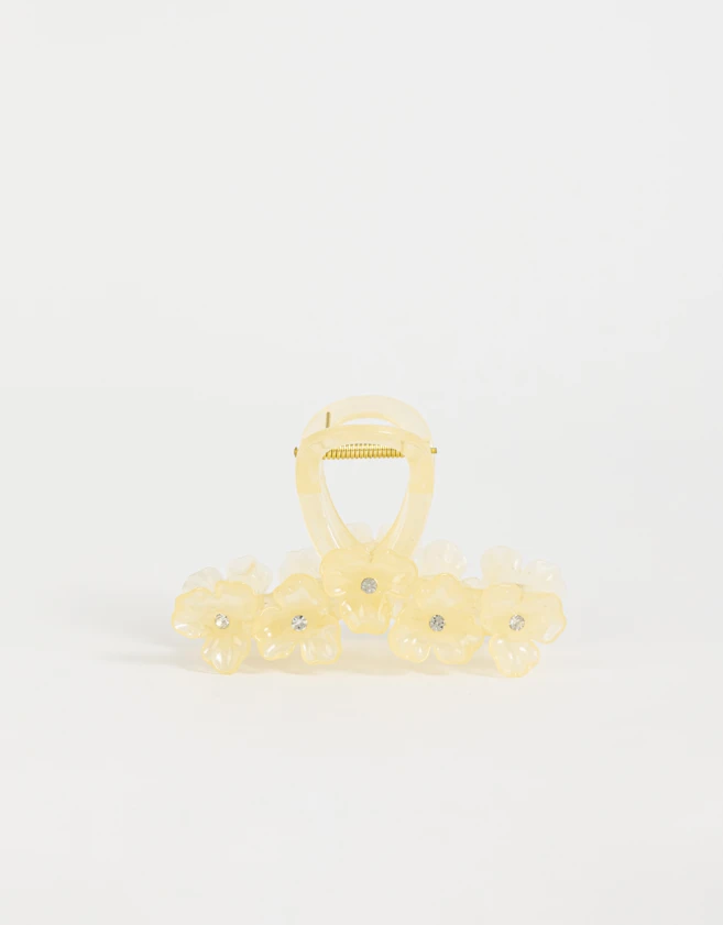 Broche Con flores Broche Con Flores - Blanco Crudo