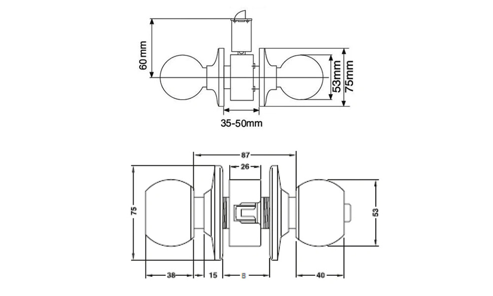 Pomo para puerta bronce llavin 489.10.041 Pomo Para Puerta Bronce Llavin 489.10.041