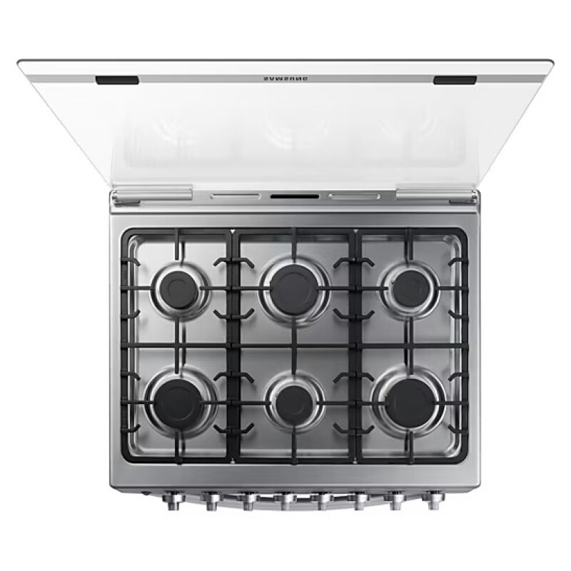 Cocina A Gas Samsung Con Triple Power Burner 6 Hornallas NX52A5411CS/ZS Cocina A Gas Samsung Con Triple Power Burner 6 Hornallas NX52A5411CS/ZS