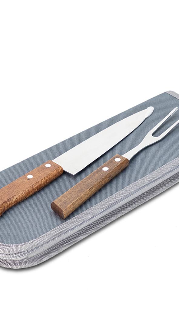 SET BARBACOA DEVON GRIS