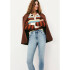 CALCA SKINNY FEM AZUL MEDIO