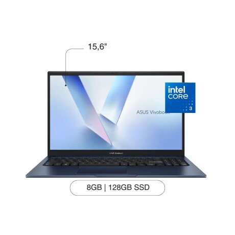 Notebook ASUS Vivobook X1504VAP 15,6' FHD 128GB / 8GB RAM Intel Core 3 100U W11 - Blue Notebook ASUS Vivobook X1504VAP 15,6' FHD 128GB / 8GB RAM Intel Core 3 100U W11 - Blue