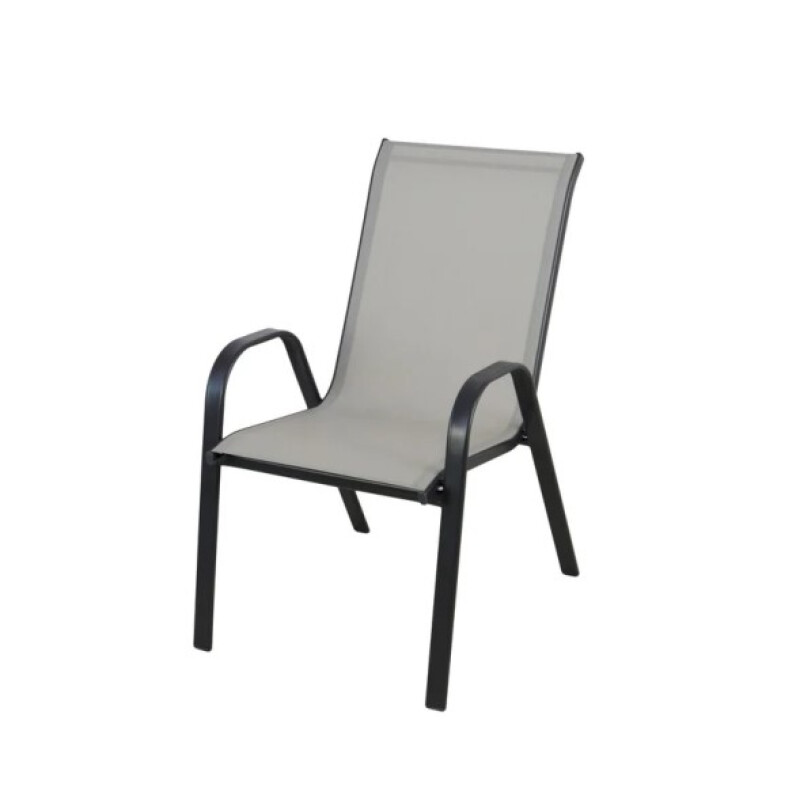 Silla de exterior Textilina Sling de acero crudo Silla de exterior Textilina Sling de acero crudo