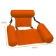 Silla Hamaca Inflable Piscina 100 X 120 Cm Naranja