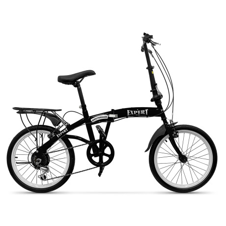 Bicicleta Plegable Expert Amsterdam Rodado 20 C/Cambios Varios Colores Negro