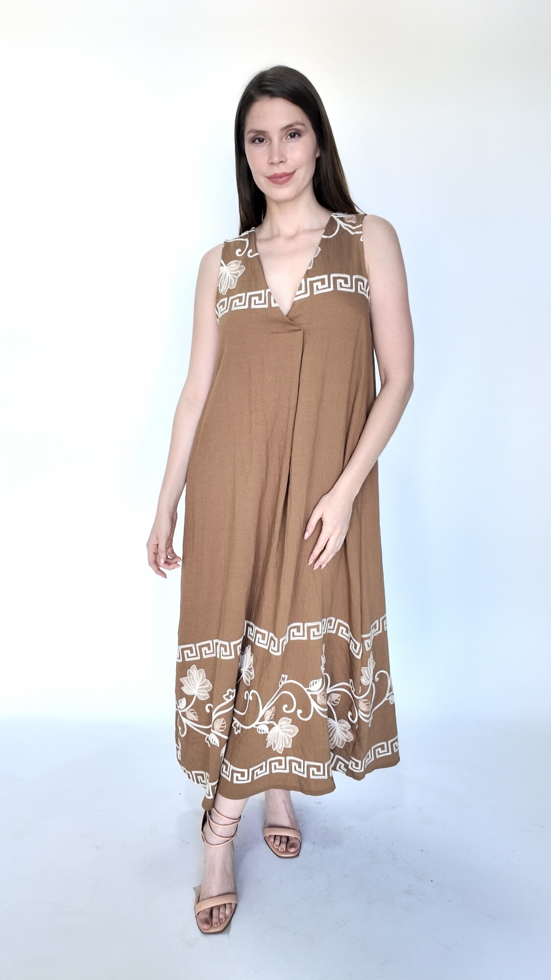 Vestido Khalira Marrón