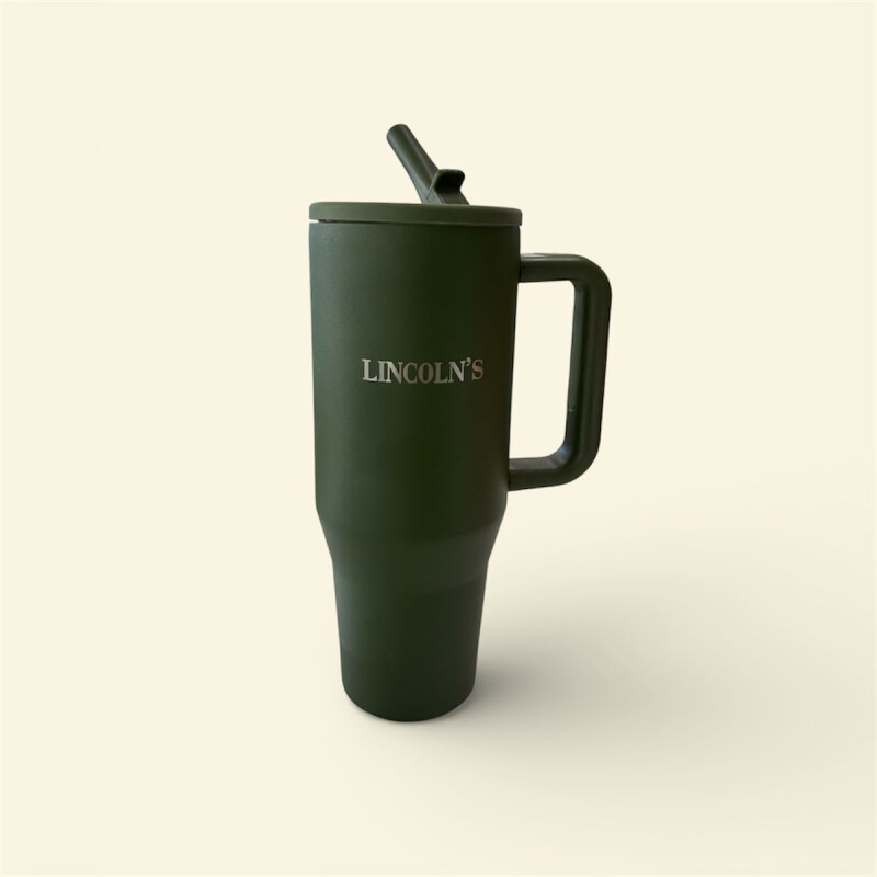 Vaso termico Acero Inox. 1180ml Lincolns Verde Oscuro