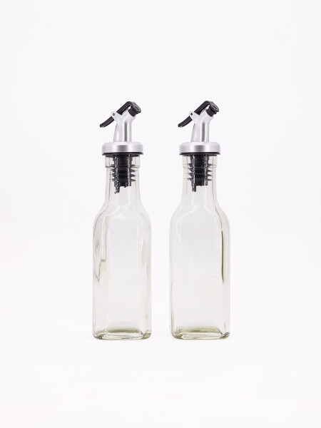 ACEITERO / VINAGRERO DE VIDRIO TRANSPARENTE