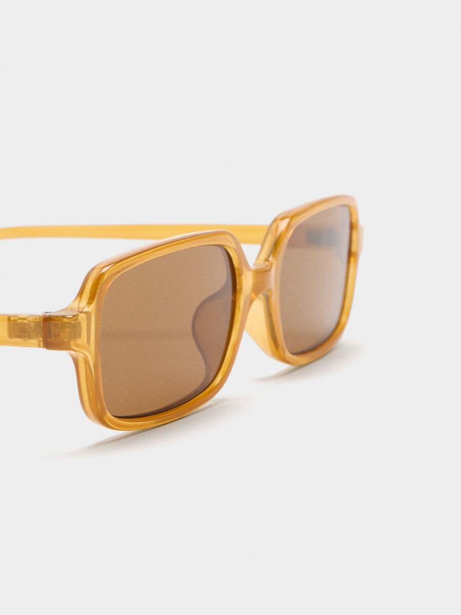 Gafas De Sol Cuadradas mostaza