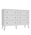 Comoda Americana PLUS 6 cajones Blanco