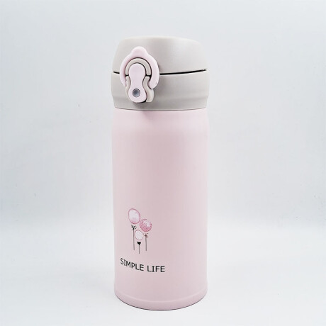 Termo infantil de metal 350 ml Rosa