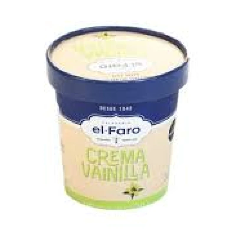 HELADO EL FARO VAINILLA CREMA 500ML HELADO EL FARO VAINILLA CREMA 500ML