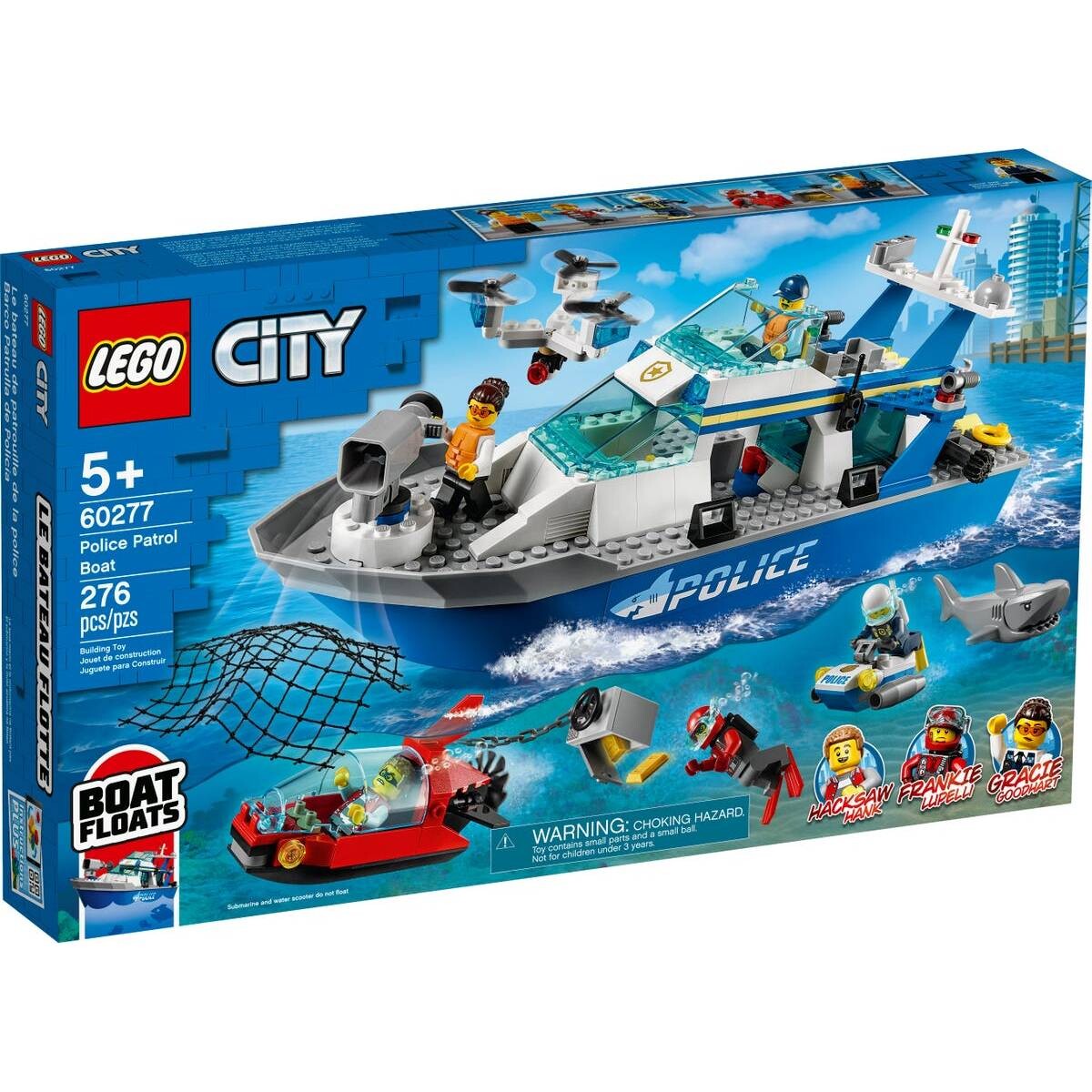 LEGO City: Barco Patrulla de Policía 