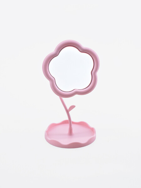 ESPEJO FLOR PORTA BIJOU ROSADO