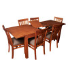 Juego de Comedor Recto Extensible 6 Sillas Juego de Comedor Recto Extensible 6 Sillas