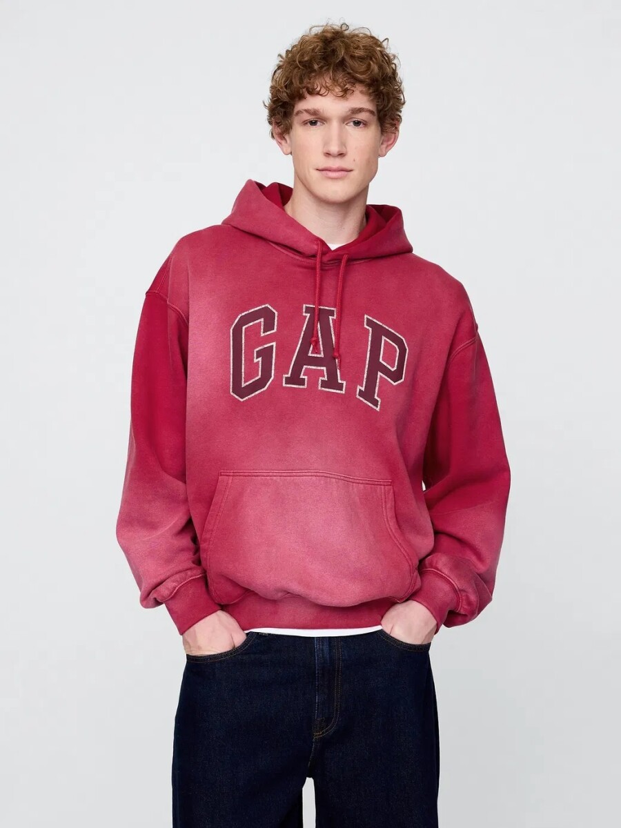 Buzo Canguro Logo Gap Hombre - Red 2 