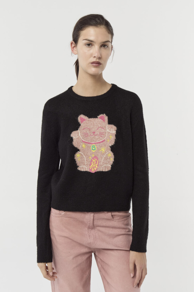 SWEATER LUCKY Negro