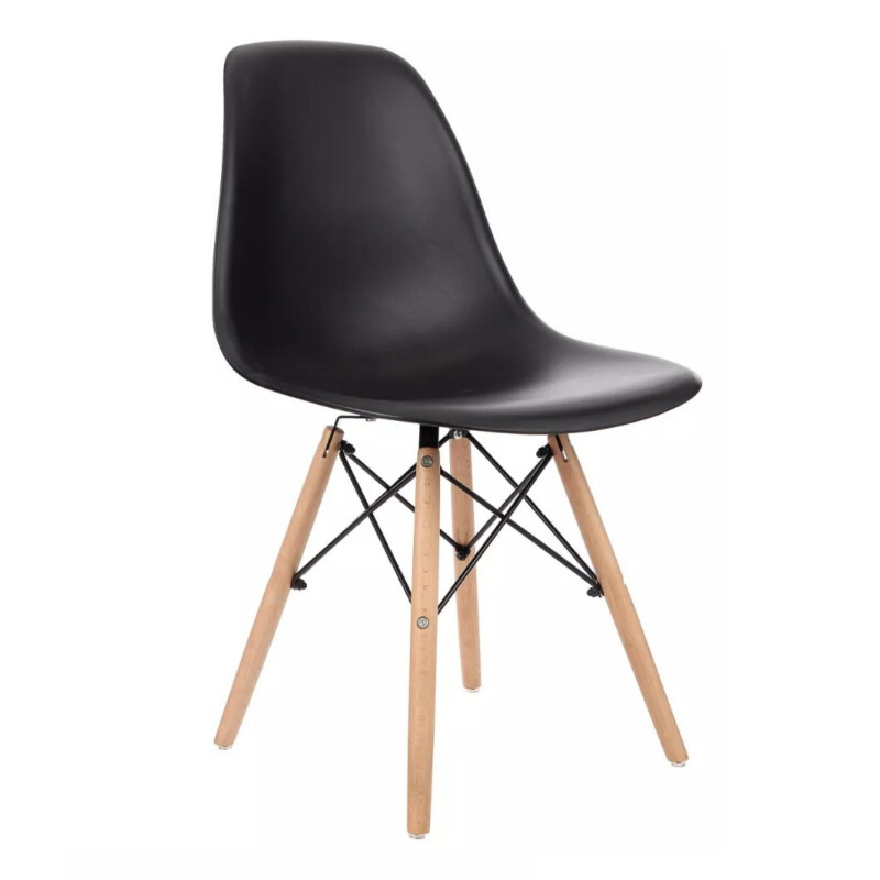 Sillas Eames Lumax Colorido Innovador Moderno Negro