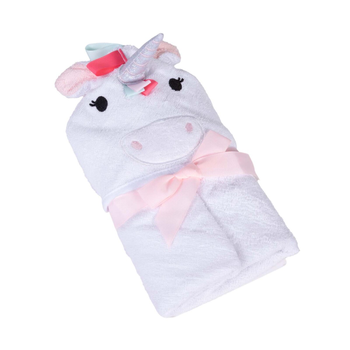 TOALLA C/CAPUCHA - ALGODON-Y-POLIESTER UNICORNIO 