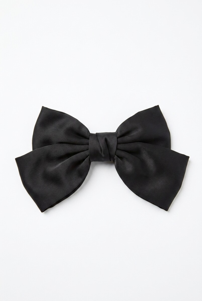 Broche moña - negro 