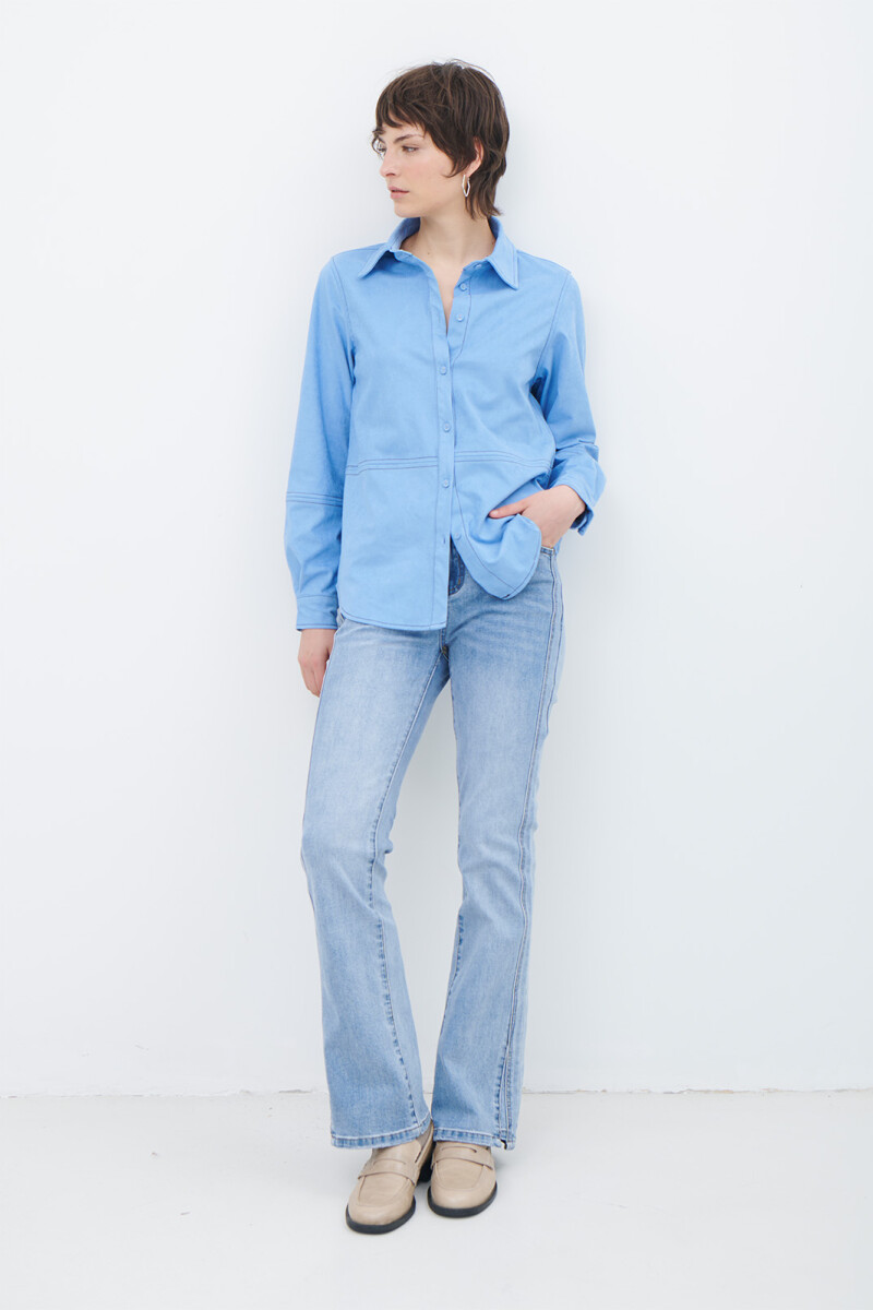 CAMISA SUEDE AZUL
