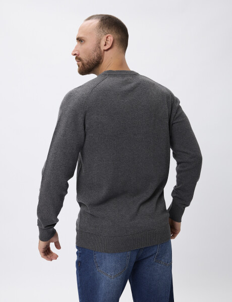 Sweater tejido Porto gris oscuro