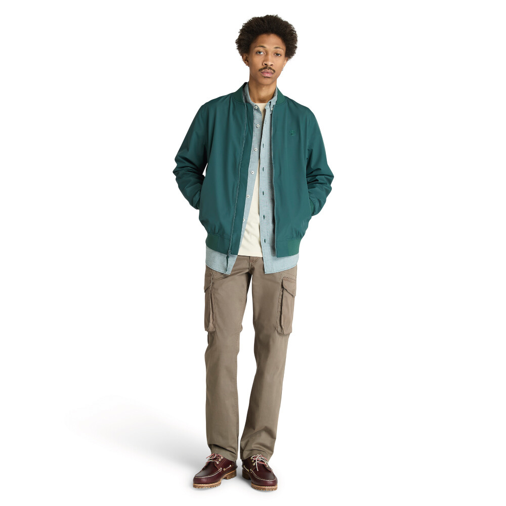 Casaca WaterResistant Mid-Season Bomber Hombre Green Gables