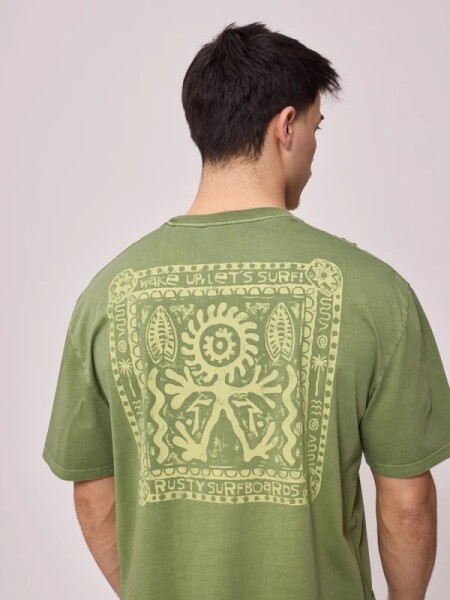 T-SHIRT RUSTY FLIPDA VERDE