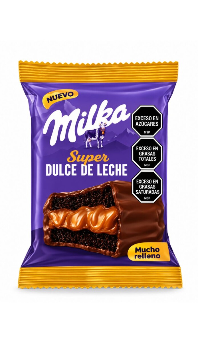 ALFAJOR MILKA (07) SUPER DULCE DE LECHE CHOCO DISPLAY X12 