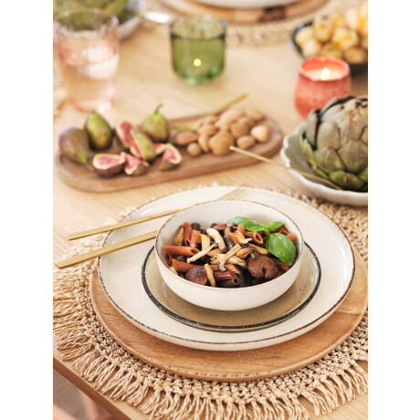 Plato Ferdus Ø27Cm Gres Porcelanico Beige