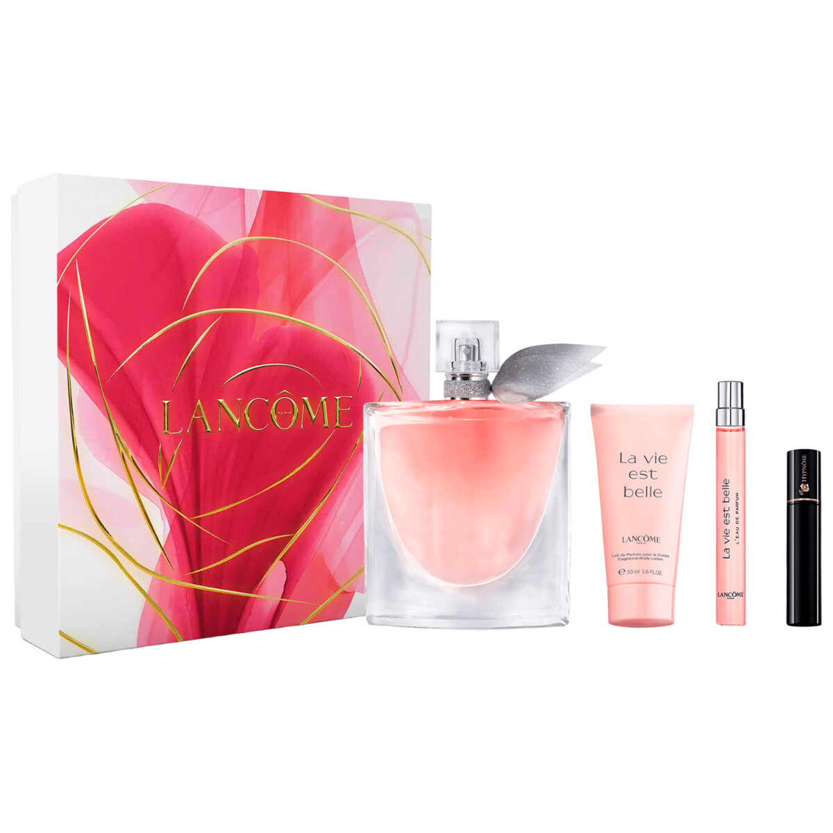 Set Perfume Lancome La Vie Est Belle EDP 100ml + 10ml + Body Lotion + Máscara Pestañas Original 