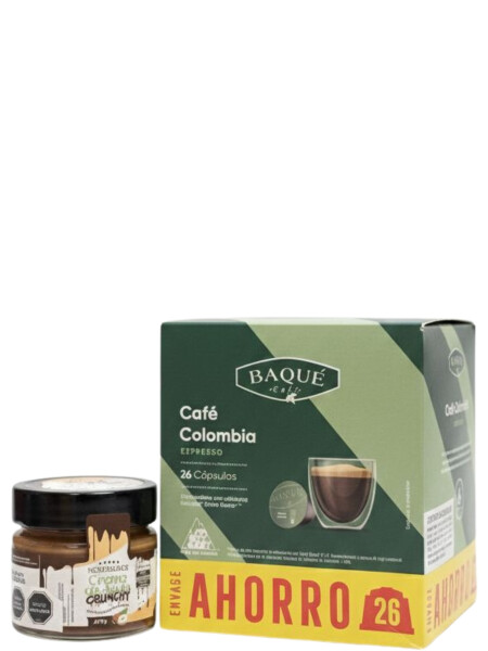 Baqué Capsula 26 Colombia AHORRO con Crema de avellanas de REGALO Baqué Capsula 26 Colombia AHORRO con Crema de avellanas de REGALO