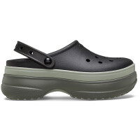 Classic Stacked Clog Negro