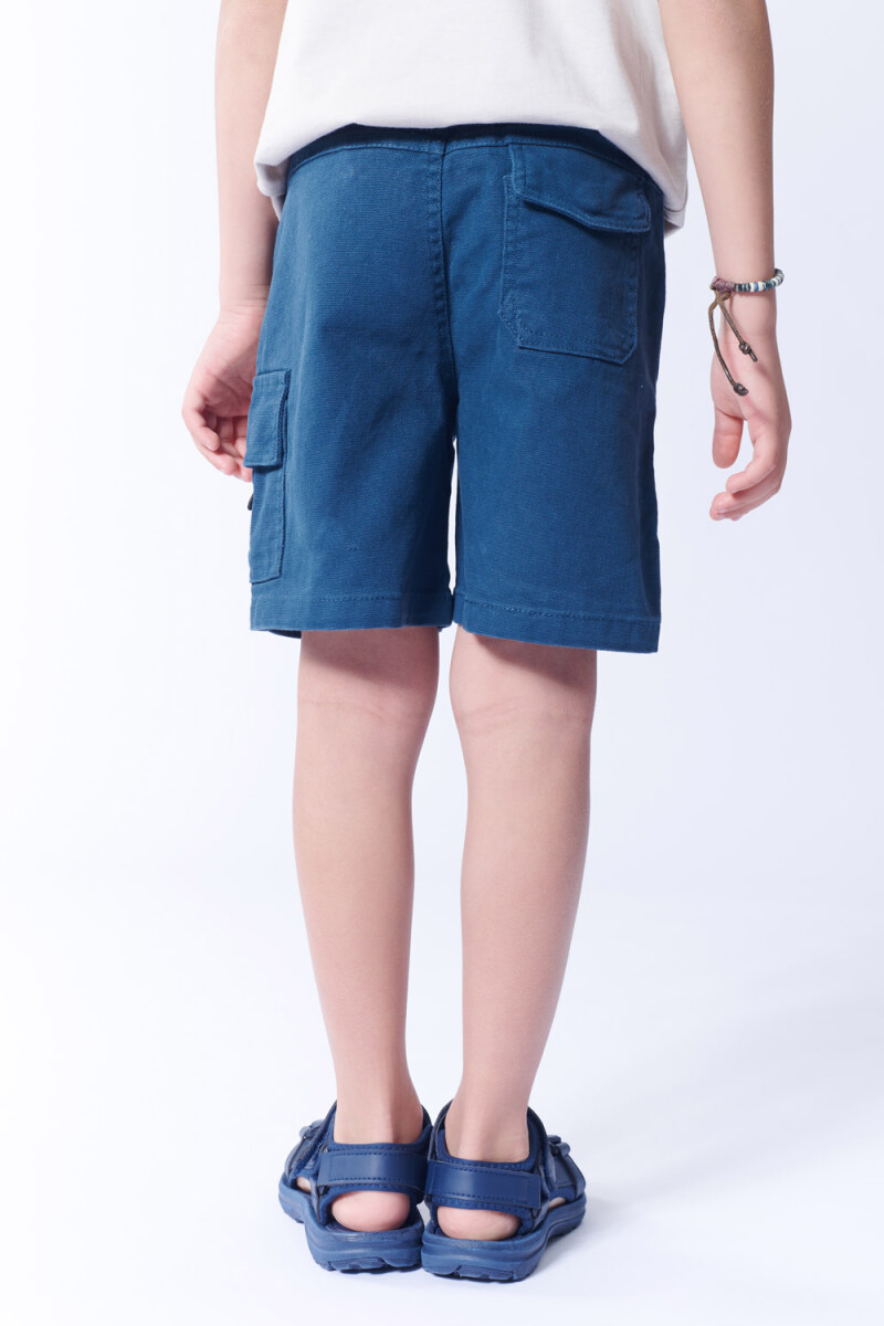 Bermuda cargo de twill Blue