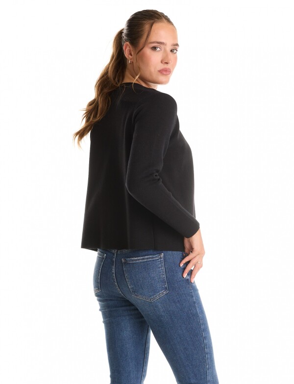 Cardigan Boton NEGRO