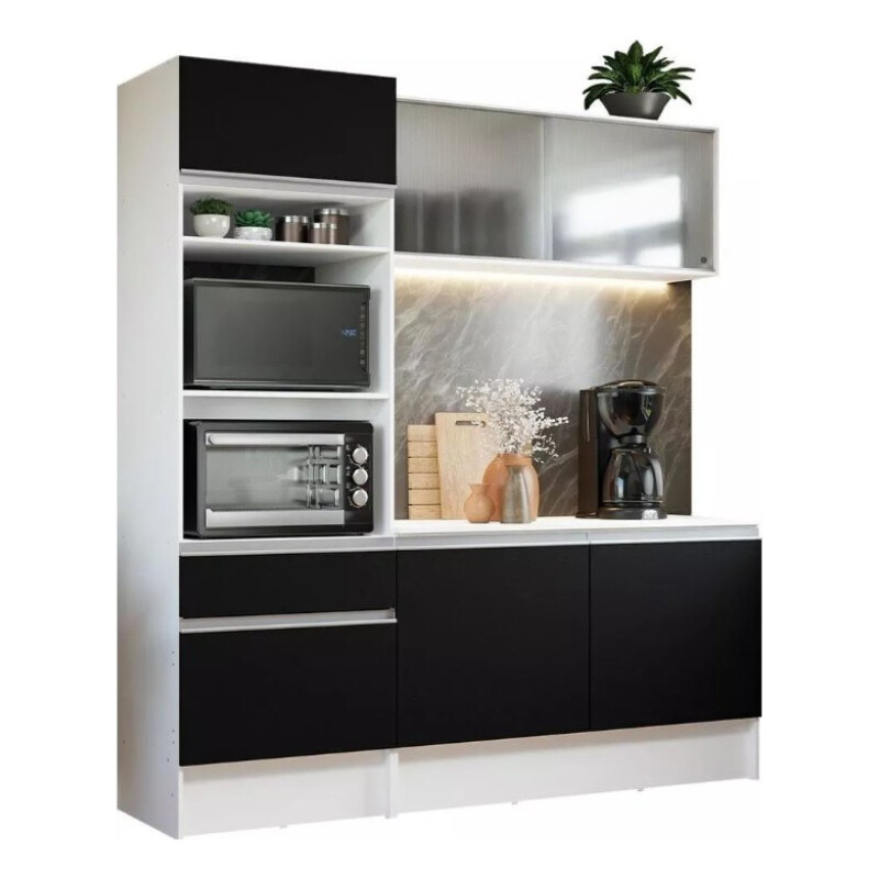 Mueble Para Cocina Alacena Aparador Bajo Mesada Negro