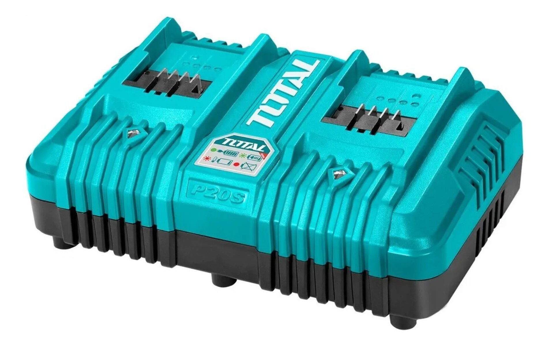 Cargador Rápido Doble para Batería 20V Total 