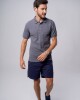 Remera polo basica Gris oscuro