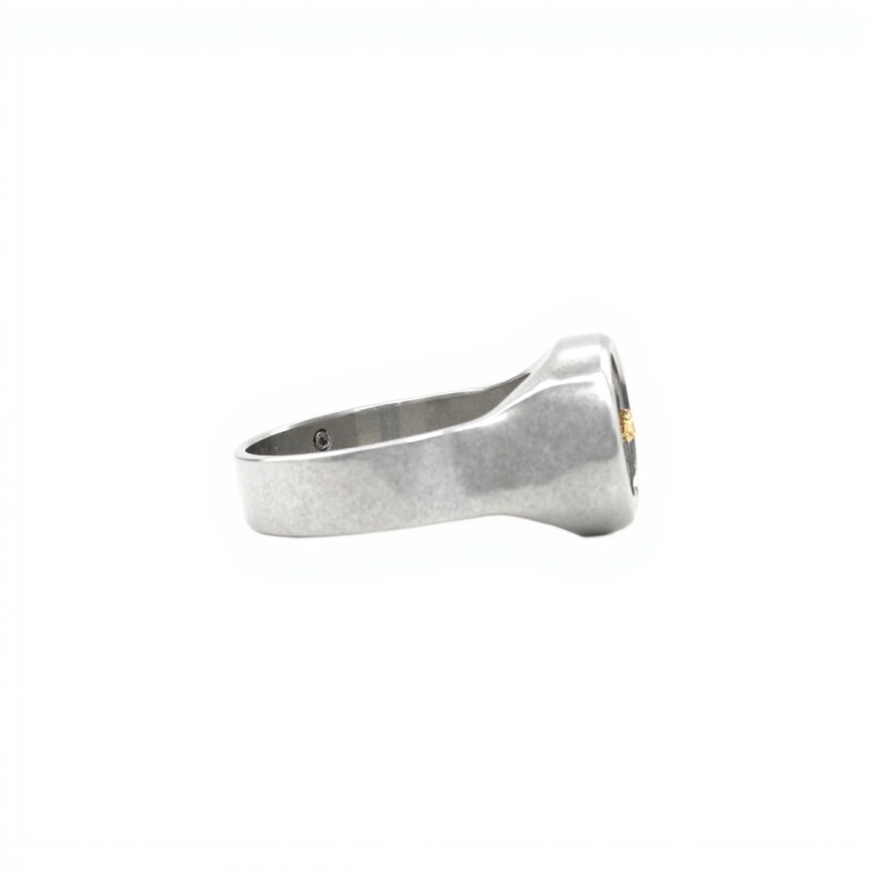 Anillo Profesión Educación Física -Plata y Oro-Sin Piedra-AP5019 sinpiedra