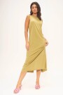 GIGI VINTAGE WASH SEAMED DRESS Verde