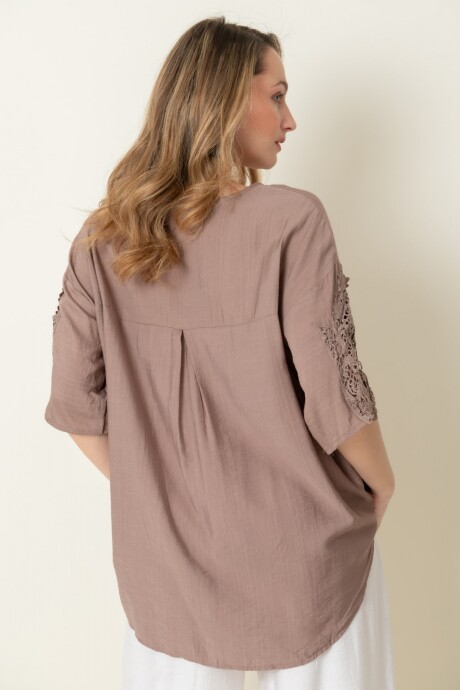 BLUSA CLAVEL Visón