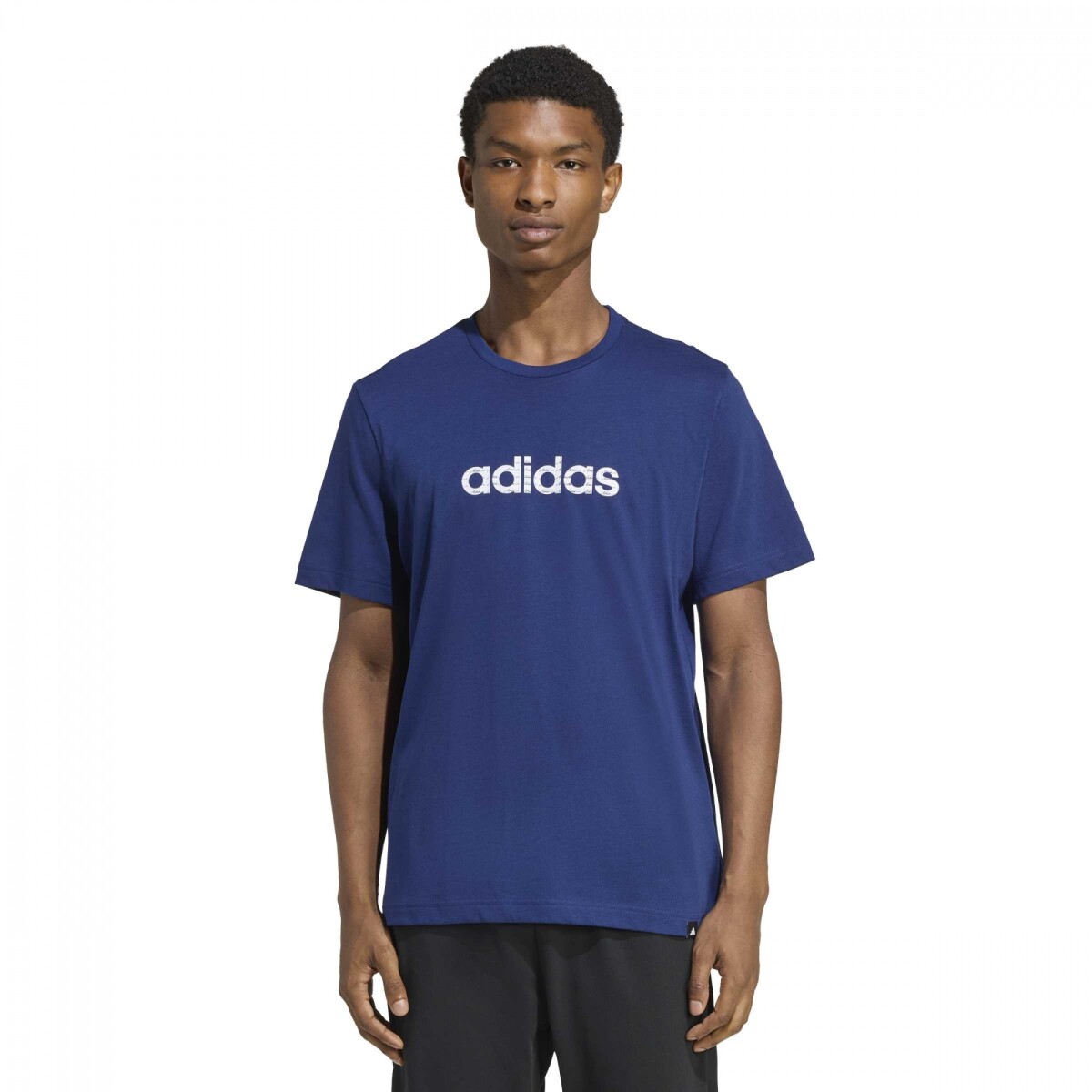 Remera Adidas M LIN SJ T VL Hombre KE1421 - Azul-blanco 