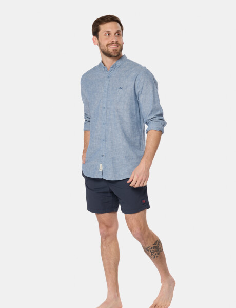 SHORT DE BAÑO LISO Azul