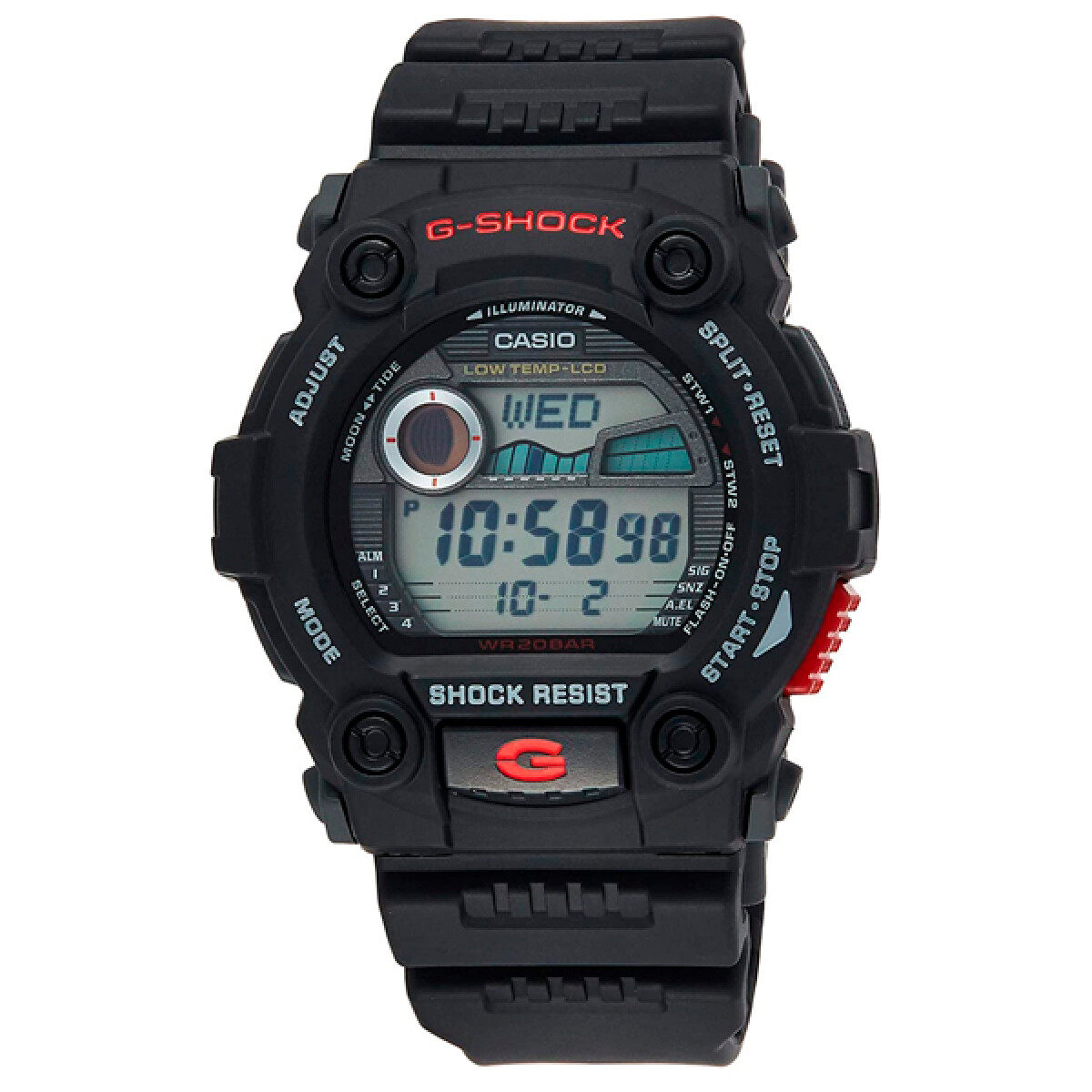 Reloj CASIO G-SHOCK G7900-1DR Resina Negro Esfera 50mm 