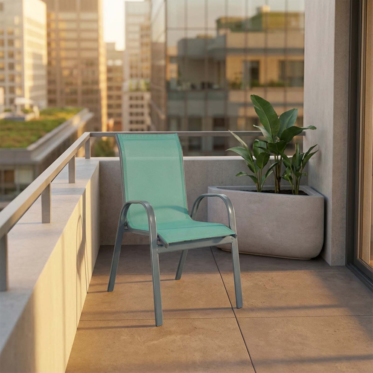 BUTACA DE EXTERIOR - HIERRO-Y-TEXTILINA MANDALAY 