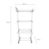 Tendedero Vertical Varillas Acero Plegable De 3 Niveles Tender Ropa Lavadero Metal De Pie 54x68x168 Cm Gris Tendedero Vertical Varillas Acero Plegable De 3 Niveles Tender Ropa Lavadero Metal De Pie 54x68x168 Cm Gris