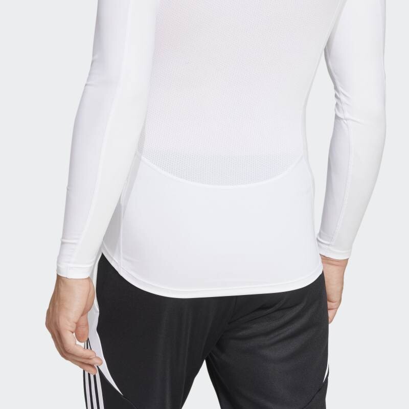 Remera Adidas Manga Larga Techfit Blanco
