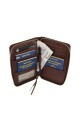 Porta pasaporte y documentos de viaje Marrón